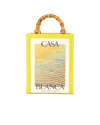 Casablanca Paris Jour Dange Canvas Mini Tote Bag By  In Multi