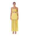 Casablanca Paris Knit Bandeau Top In Yellow