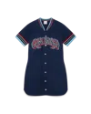 Casablanca Paris Knit Baseball Dress In Blue In Blue