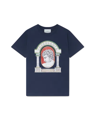Casablanca Paris La Medaille Short-sleeve T-shirt In Multi