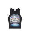 Casablanca Paris La Prémonition Cropped Tank Top In Black