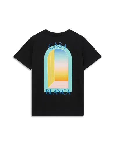 Casablanca Paris L'arc Coloré Short-sleeve T-shirt In Green