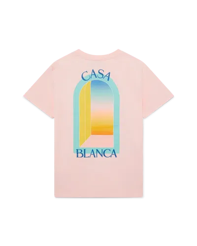 Casablanca Paris L'arc Coloré T-shirt In Green In Pink