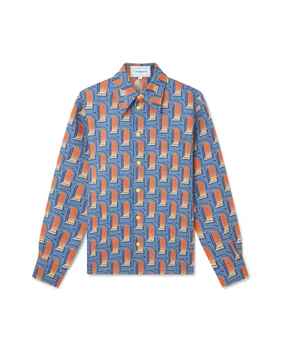Casablanca Paris L'arche De Nuit Jacquard Shirt Jacket By  In Multi