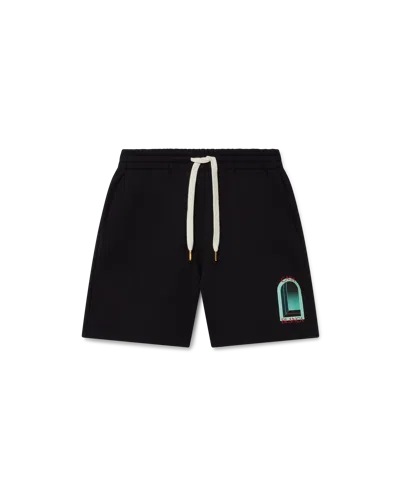 Casablanca Paris L'arche Sweatshorts In Black