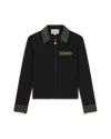 Casablanca Paris Laurel Knit Jacket In Black