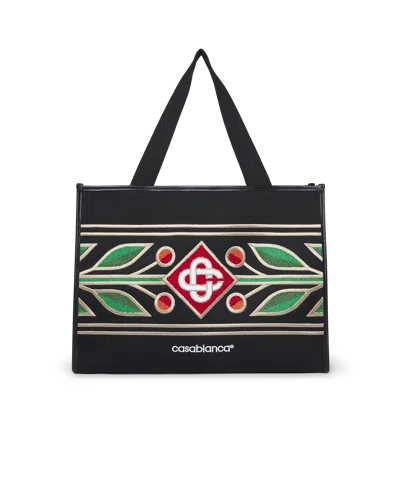 Casablanca Paris Laurel Knit Shopper Bag By  In Multi