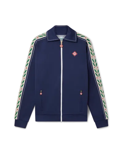 Casablanca Paris Laurel Track Jacket In Blue