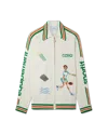 Casablanca Paris Le Jeu Intarsia Knit Jacket In White