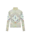 Casablanca Paris Le Labyrinthe Mesh Top In Neutral
