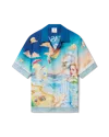 Casablanca Paris Le Plongeon Short-sleeve Silk Shirt In Multi