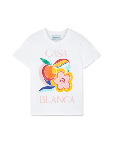 Casablanca Paris Le Pouvoir Des Fleurs T-shirt In Multi