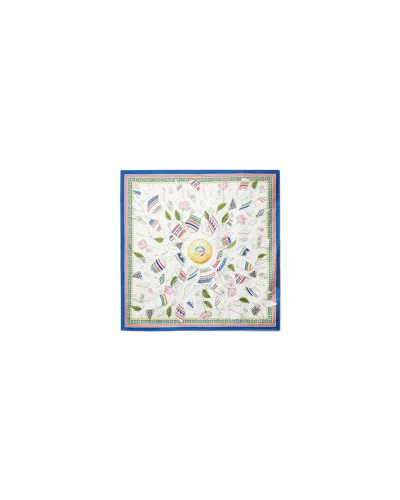 Casablanca Paris Le Vase Brise Small Silk Scarf By  In Multi
