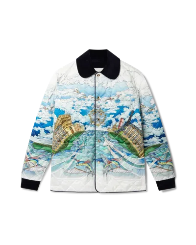 Casablanca Paris Le Vol Ideal Quilted Hunting Jacket In Multi