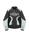 Casablanca Paris Leather Biker Jacket In Multi