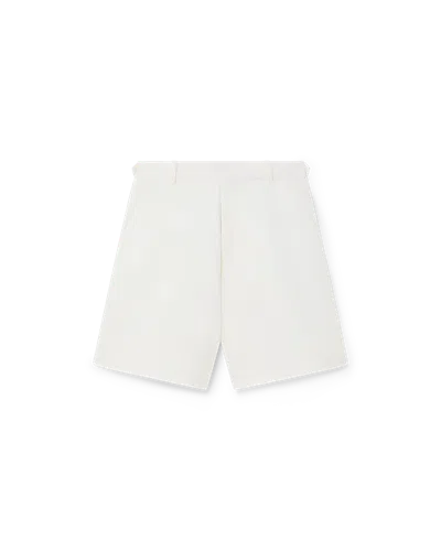 Casablanca Paris Linen Pleated Shorts In Multi