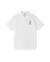 Casablanca Paris Logo Pique Polo Shirt In White