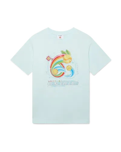 Casablanca Paris Manga Tennis Ball Short Sleeve T-shirt In Multi