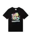 Casablanca Paris Manga Tennis Ball Short Sleeve T-shirt In Black
