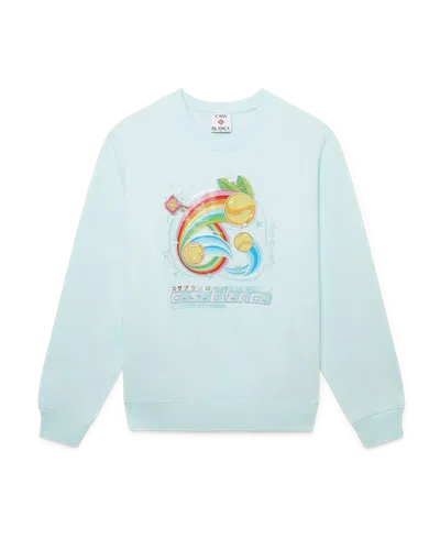 Casablanca Paris Manga Tennis Ball Sweatshirt In Multi