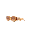 Casablanca Paris Memphis Gold & Brown Sunglasses By  In Multi