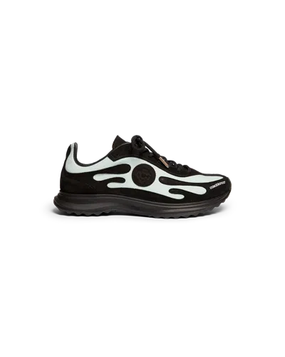 Casablanca Paris Men's Black & Mint Stade Sneaker