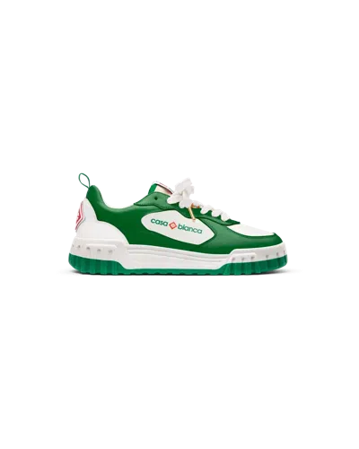 Casablanca Paris Men's Court Green & White Sneaker
