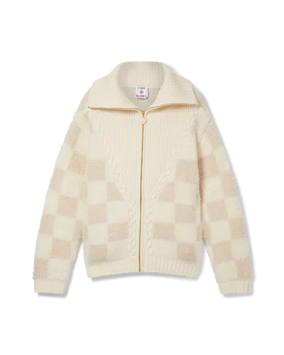 Casablanca Paris Merino Fleece Jacket In Multi