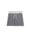 Casablanca Paris Merino Knit Tennis Skirt In Gray