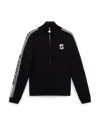Casablanca Paris Merino Knit Track Jacket In Black