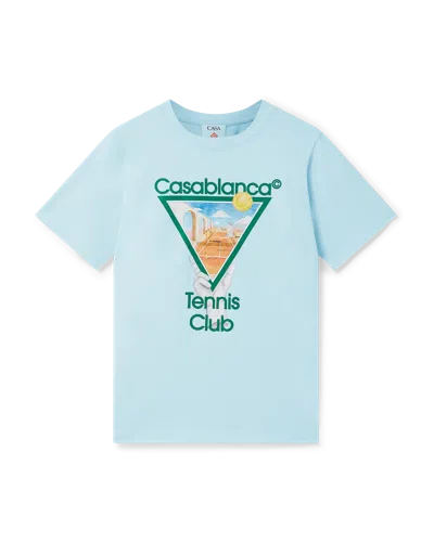 Casablanca Paris Metaphysical Tennis Icon Short-sleeve T-shirt In Multi