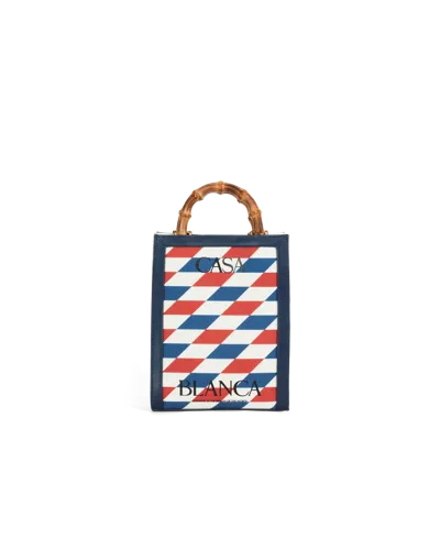 Casablanca Paris Mini Casa Canvas Tote Bag By  In Multi