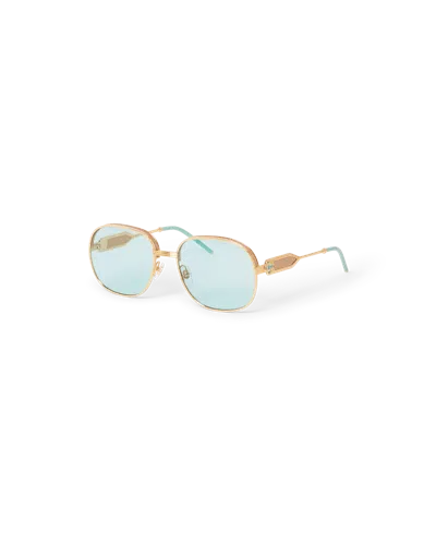Casablanca Paris Mint & Gold The Vermont Sunglasses By  In Multi