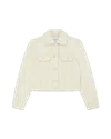 Casablanca Paris Monogram Denim Jacket In White