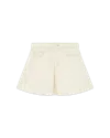 Casablanca Paris Monogram Denim Skirt In White