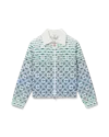Casablanca Paris Monogram Gradient Towelling Jacket In Blue