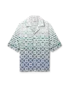 Casablanca Paris Monogram Gradient Towelling Short-sleeve Shirt In Multi