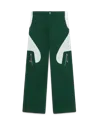 Casablanca Paris Monogram Jacquard Knit Trousers In Green