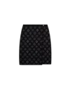 Casablanca Paris Monogram Jacquard Skirt In Black