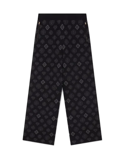 Casablanca Paris Monogram Jacquard Trousers In Black