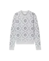 Casablanca Paris Monogram Knit Jumper In Gray