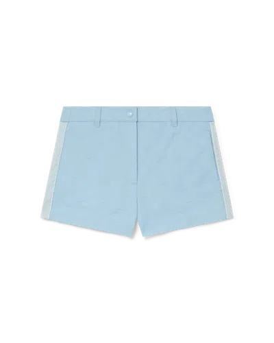 Casablanca Paris Monogram Mini Shorts In Multi