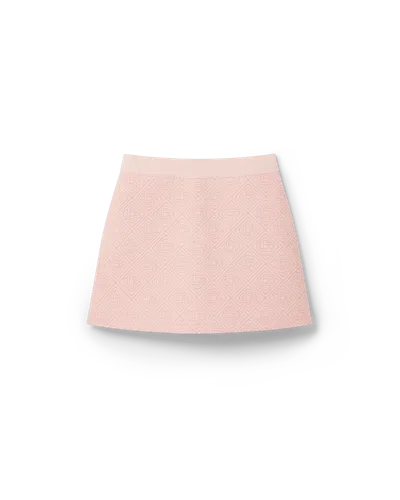 Casablanca Paris Monogram Quilted Skirt In Pink