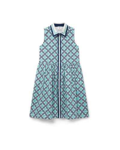 Casablanca Paris Monogram Shirt Dress In Blue