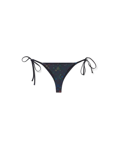 Casablanca Paris Monogram String Bikini Bottom In Multi