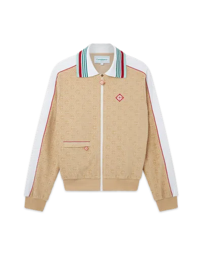 Casablanca Paris Monogram Velour Shacket In Multi
