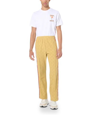 Casablanca Paris Monogram Velour Track Pants In Multi