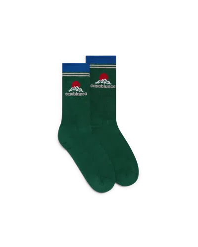 Casablanca Paris Montagne Green Socks