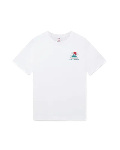 Casablanca Paris Montagne Ondulee Short-sleeve T-shirt In White