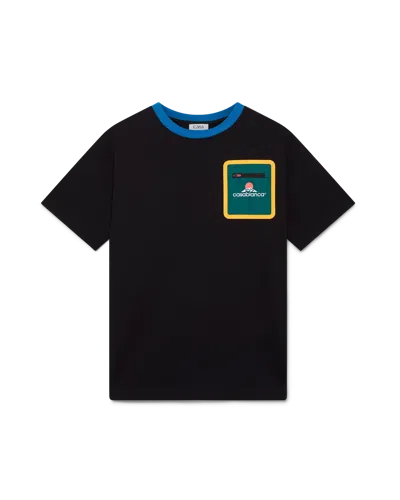 Casablanca Paris Montagne Short-sleeve T-shirt In Black